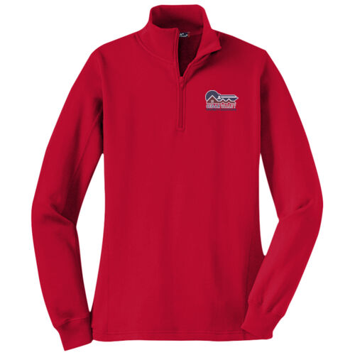 Ladies 1/4 Zip Sweatshirt Thumbnail